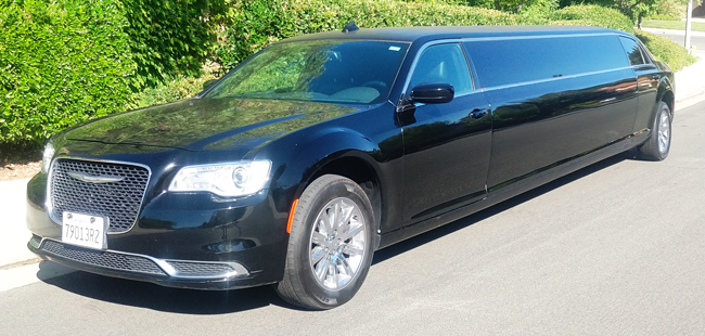 stretch limo at Temecula winery